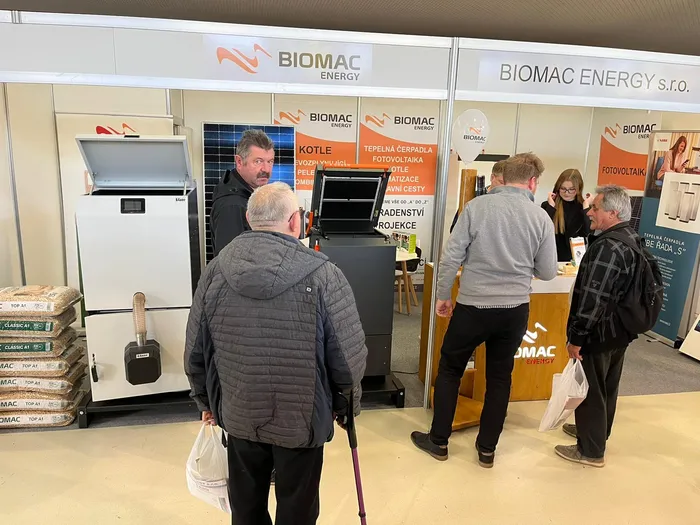 Stánek Biomac na veletrhu Stavotech